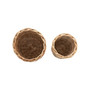 Set of 2, 8" Round x 6" H Wicker Baskets