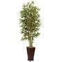 6' Bamboo Artificial Tree in Decorative Planter