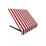 6' Dallas Retro Window/Entry Awning, 18" H x 36" D