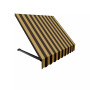 6' Dallas Retro Window/Entry Awning, 18" H x 36" D