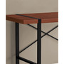 Desk with Floating Top and Metal Legs