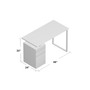 Hayse 48" Writing Desk with Drawers