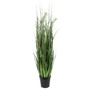 36" PVC Artificial Potted Green Sheep's Grass and Plastic Grass
