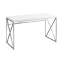 48"L Computer Desk in Glossy White