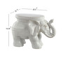 White Garden Stool