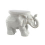 White Garden Stool