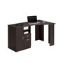 Classic Office Desk with Storage, Espresso