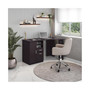 Classic Office Desk with Storage, Espresso