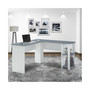 Techni Mobili Modern L-Shaped Desk w/ Side Shelves
