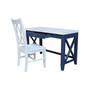 Hampton Desk with Double XX Back Chair Set, 2 Piece