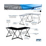 Techni Mobili L-Shaped Glass Computer Desk
