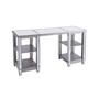 Worti Mirrored Desk Glam Style
