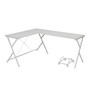 Darzenus Computer Desk in White Finish OF 00050