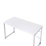 Tennis Writing Desk, White & Chrome Finish 93190
