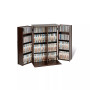 Locking Media Storage Cabinet with Shaker Doors