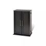 Locking Media Storage Cabinet with Shaker Doors