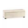 Aurora Faux Leather Storage Bench