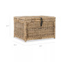 JONATHAN Y Caden 30'' Wicker Storage Trunk