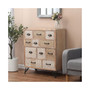 Metal And Wood Multi-Storage Cabinet
