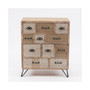 Metal And Wood Multi-Storage Cabinet