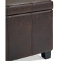 Dover Contemporary Rectangle Storage Ottoman Bench