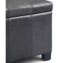 Dover Contemporary Rectangle Storage Ottoman Bench