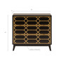 Madison Park Maria Gold Lattice Accent Chest