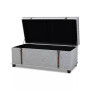 Furniture Kyra Modern and Contemporary Upholstered Storage Trunk Ottoman