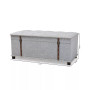 Furniture Kyra Modern and Contemporary Upholstered Storage Trunk Ottoman