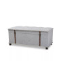 Furniture Kyra Modern and Contemporary Upholstered Storage Trunk Ottoman