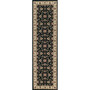 CLOSEOUT! 1592/1014/BLACK Pesaro Black 2'2" x 7'7" Runner Rug