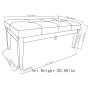 Lacey Contemporary Rectangle Tufted Ottoman Bench