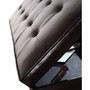 Verona Faux Leather Storage Ottoman with Shelf