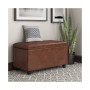 Cosmopolitan Contemporary Rectangle Storage Ottoman