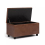 Cosmopolitan Contemporary Rectangle Storage Ottoman