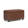 Cosmopolitan Contemporary Rectangle Storage Ottoman