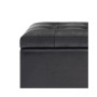 Cosmopolitan Contemporary Rectangle Storage Ottoman