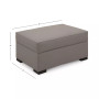 Astra 36" Fabric Chair Bed Storage Ottoman, Created for Macy's