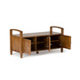 Warm Shaker Storage Bench
