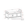 Warm Shaker Storage Bench