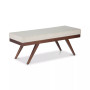 Chanelle Mid Century Modern Rectangle Ottoman Bench