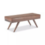 Chanelle Mid Century Modern Rectangle Ottoman Bench