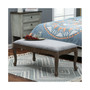Upholstered Linen Entryway and Bedroom Bench