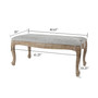 Upholstered Linen Entryway and Bedroom Bench