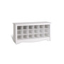 18 Pair Shoe Storage Cubby Bench