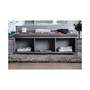 Hazier Industrial Metal Storage Bench