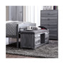Hazier Industrial Metal Storage Bench