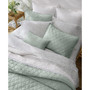 Solid Velvet Diamond Stitch 3 Piece Quilt Set, Twin