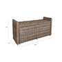 JONATHAN Y Naples Wicker Trunk Storage Bench