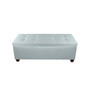 Sole Secret Button Tufted Large Shoe Storage Bench